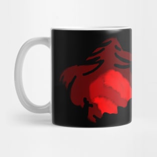 Abstract red dragon Mug